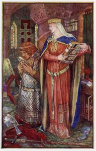 Obwohl er nicht lesen konnte, blätterte er ihre Bücher durch und küsste diejenigen, die ihm am besten gefielen von Henry Justice Ford